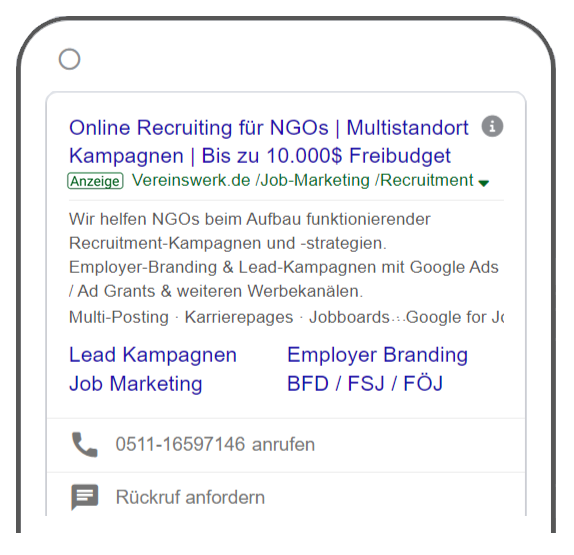 Effektive Google Anzeigen